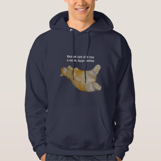 Reddingskatten geven je een warm, pluizig gevoel H Hoodie (Voorkant)