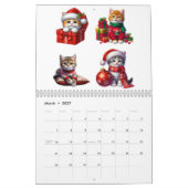 Reddingskatten vieren Kerstmis het hele jaar 2026 Kalender (Mar 2027)