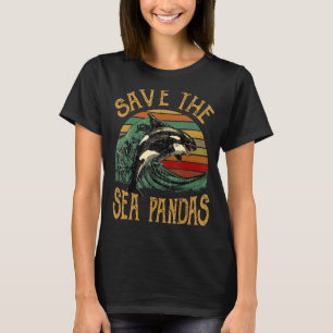 Reddingskiller Whale Orcas Save the Zee Pandas Mar T-shirt