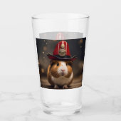 Reddingsklaar: Cavia in brandweerhelm Glas (Voorkant)
