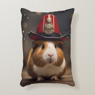 Reddingsklaar: cavia in het Pet van een brandweerm Accent Kussen