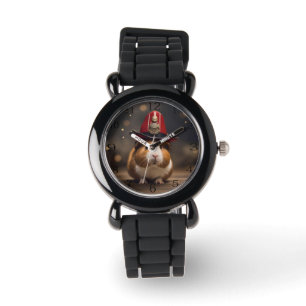 Reddingsklaar: cavia in het Pet van een brandweerm Horloge
