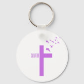 Reddingskruis met duiven sleutelhanger (Achterkant)