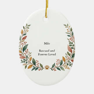 Reddingsliefde Botanisch Keramisch Ovaal Ornament