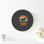 Reddingsliefde Hond Retro Zonsondergang Bomen Grote Klok (Huis)
