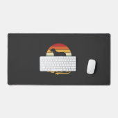 Reddingsliefde Retro Hond Zonsondergang_1 Bureaumat (Keyboard & Muis)
