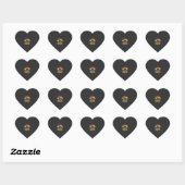 Reddingsliefde Retro Hond Zonsondergang_1 Hart Sticker (Vel)