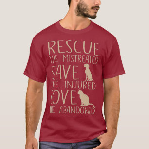 Reddingsliefde voor dieren - Cute Animal Rescue Do T-shirt