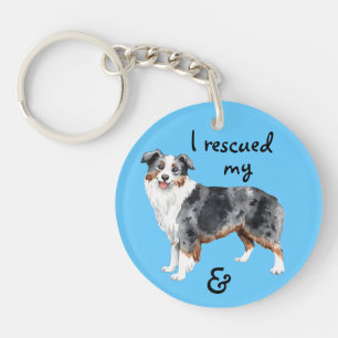 Reddingsminiatuur American Shepherd Sleutelhanger