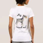 reddingsminiatuur Bull Terrier Schnauzer T-shirt (Achterkant)