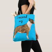 Reddingsminiatuur bull Terrier Tote Bag (Dichtbij)