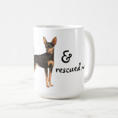 Reddingsminiatuur Pinscher Koffiemok (Voorkant rechts)