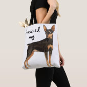 Reddingsminiatuur Pinscher Tote Bag (Dichtbij)