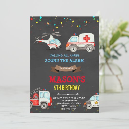 Reddingsnoodverjaardag Kaart (Staand voorkant)