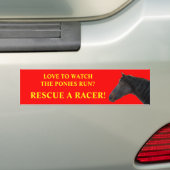 Reddingspaarden Bumpersticker (Op auto)