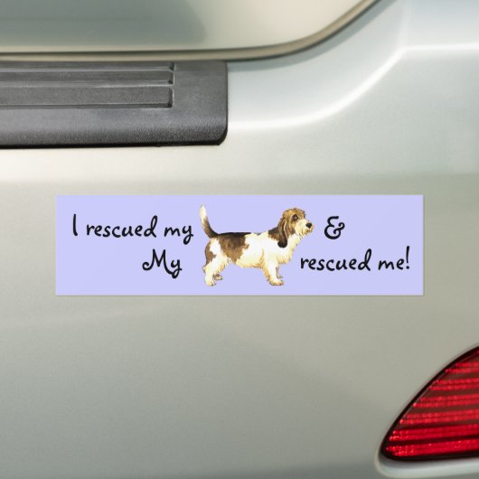 Reddingspetit Basset Griffon Vendéen Bumpersticker (Op auto)