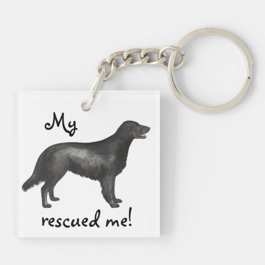 Reddingsplatte reddingsophaalservice sleutelhanger (Achterkant)