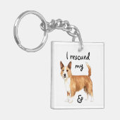 ReddingsPortugese Podengo Pequeno Sleutelhanger (Voorkant Links)