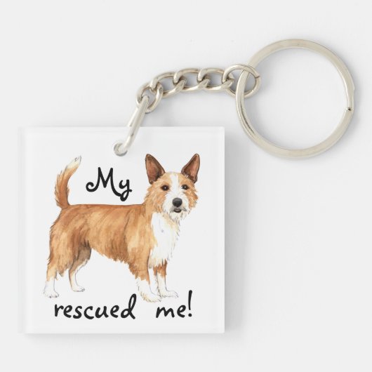 ReddingsPortugese Podengo Pequeno Sleutelhanger (Achterkant)