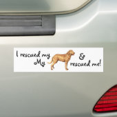 Reddingsservice Chesapeake Bay Retriever Bumpersticker (Op auto)