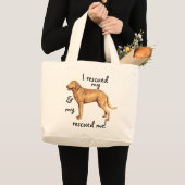 Reddingsservice Chesapeake Bay Retriever Grote Tote Bag (Voorkant (product))