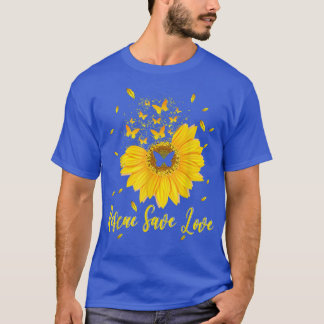 Reddingssparen Funny Flower Sunflower Butterfly T-shirt