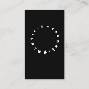 Reddingssteun voor dieren Voetafdrukken Circle Lov Visitekaartje