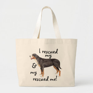 Reddingsteigers voor de Zwitserse bergen Grote Tote Bag