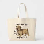 Reddingstollen van IAL Terrier Large Canvas tas (Voorkant)
