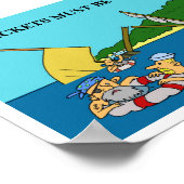 Reddingsvesten moeten worden gedragen poster (Hoek)