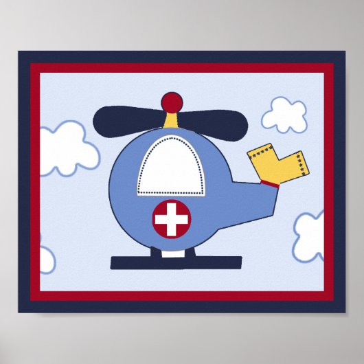 Reddingsvoertuig #3 Helikopter Poster/Afdruk Poster (Voorkant)