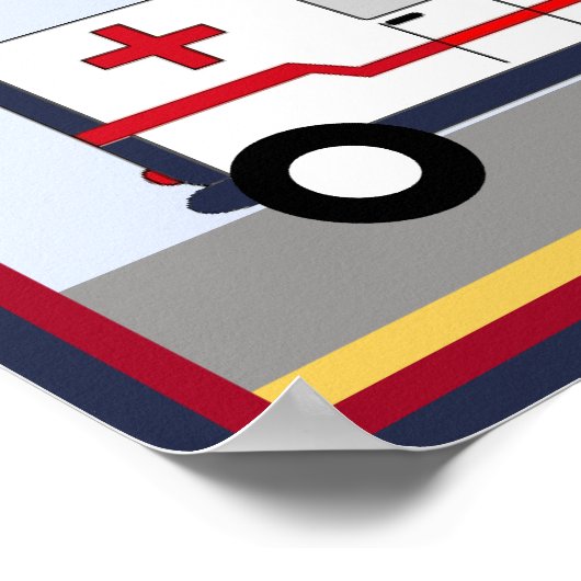 Reddingsvoertuig #5 Ambulance Poster/Print Poster (Hoek)