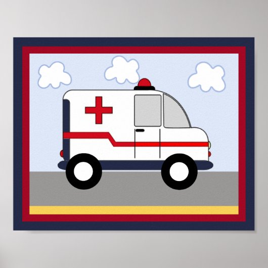 Reddingsvoertuig #5 Ambulance Poster/Print Poster (Voorkant)