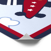 Reddingsvoertuig nr. 4 Poster/afdruk vliegtuig Poster (Hoek)