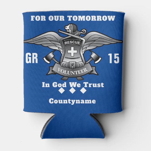 Reddingsvrijwilliger Koelbox Blikjeskoeler (Voorkant)