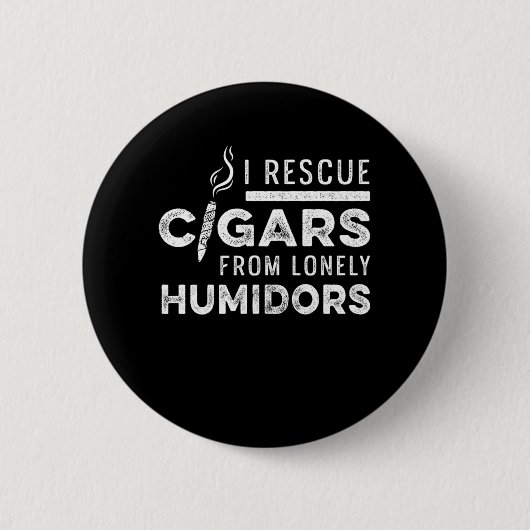 Reddingswagens van Humidor Cutter Cigar Smoker GIF Ronde Button 5,7 Cm (Voorkant)