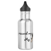 Reddingszwart en Tan Coonhound Waterfles (Links)