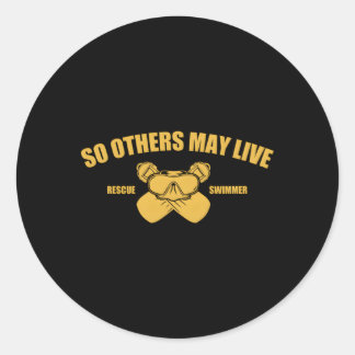 Reddingszwemmer Ronde Sticker
