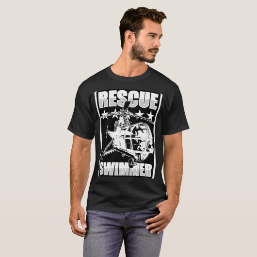 Reddingszwemmer T-shirt (Voorkant volledig)