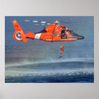 Reddingszwemtraining kustwachtdienst poster