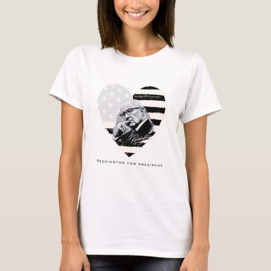 REDDINGTON VOOR PRESIDENT T-SHIRT (Voorkant)