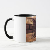 Reddish Bay Paard in de Stallen Mok (Links)