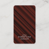 Reddish Brown Creative Consultant Manager Visitekaartje (Voorkant)