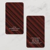 Reddish Brown Creative Consultant Manager Visitekaartje (Voorkant / Achterkant)