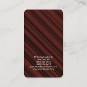 Reddish Brown Creative Consultant Manager Visitekaartje (Achterkant)