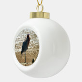 Reddish Egret Keramische Bal Ornament (Rechts)