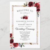 Reddish Floral Elegant Rustic White Wedding (Voorkant)