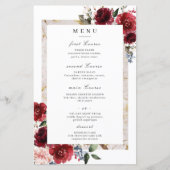 Reddish Floral Elegant Rustic White Wedding (Voorkant)