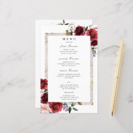 Reddish Floral Elegant Rustic White Wedding