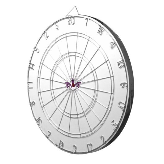 Reddish Magenta decoratief Dartbord (Voorkant Rechts)